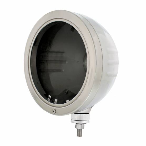 UNITED PACIFIC - UNITED PACIFIC - 32729 - CARCASA DEL FARO DE INOXIDABLE "BULLET" CON RAYAS EN RELIEVE