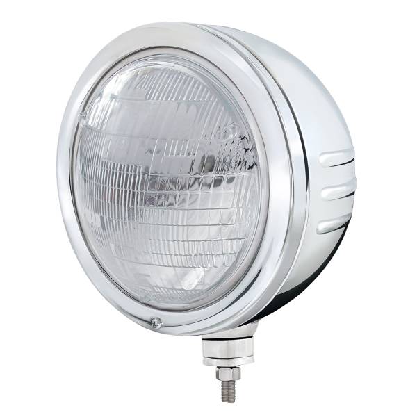 UNITED PACIFIC - UNITED PACIFIC - 32772 - CARCASA DEL FARO DE INOXIDABLE CON RAYAS EN RELIEVE Y FARO CON HAZ DE SELLO 6014