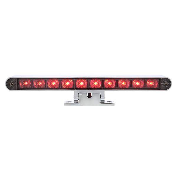 UNITED PACIFIC - UNITED PACIFIC - 33013 - TERCERA LUZ DE FRENO DE 10 LED DE DOBLE FUNCIÓN CON BASE DE PEDESTAL GIRATORIA CROMADA - LED ROJO/LENTE TRANSPARENTE