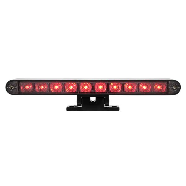 UNITED PACIFIC - UNITED PACIFIC - 33014 - TERCERA LUZ DE FRENO DE 10 LED DE DOBLE FUNCIÓN CON BASE DE PEDESTAL GIRATORIA NEGRA - LED ROJO/LENTE TRANSPARENTE