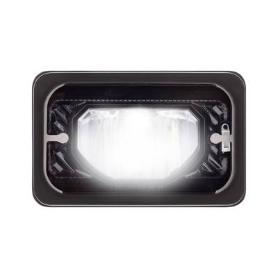UNITED PACIFIC - UNITED PACIFIC - 34133 - ULTRALIT - FARO LED CALEFACTADO DE 4" X 6" CON LENTE DE CRISTAL Y CARCASA DE ALUMINIO - LUZ DE CRUCE - NEGRO