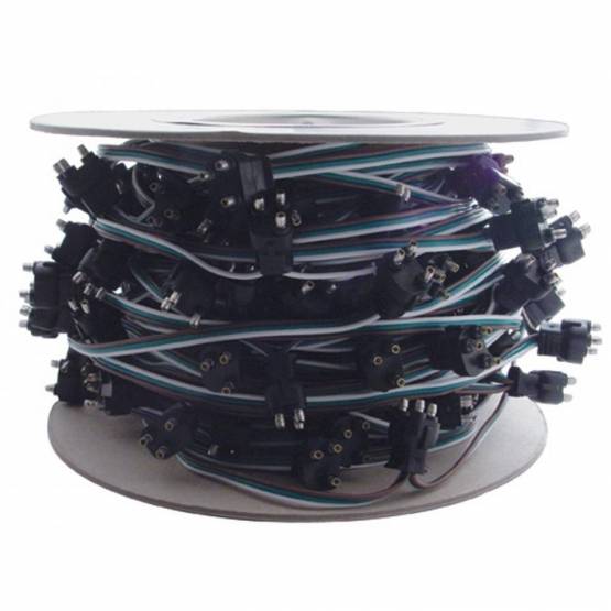 UNITED PACIFIC - UNITED PACIFIC - 34244 - ROLLO DE MAZO DE CABLES DE ENCHUFES DE BALA MACHO DE 3 PUNTAS DE 100 CUENTAS - PLOMO DE 12" ENTRE ENCHUFES
