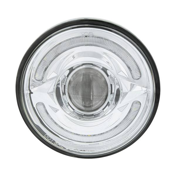 UNITED PACIFIC - UNITED PACIFIC - 35888 - FARO LED ULTRALITICO REDONDO DE 5-3/4" CON BARRA DE LUCES DE DOBLE COLOR DE 60 LED, LED ÁMBAR Y BLANCO - LUZ ALTA