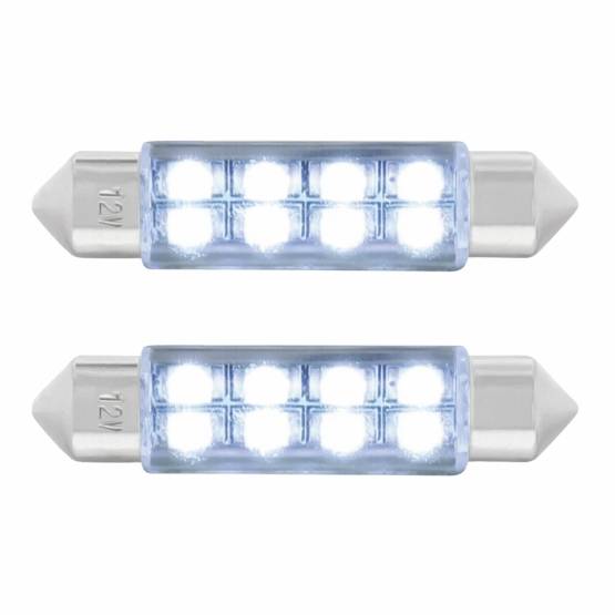 UNITED PACIFIC - UNITED PACIFIC - 36598 - BOMBILLA DE LUZ DE DOMO 211-2 MICRO LED DE ALTA POTENCIA 8 SMD - BLANCO (PAQUETE DE 2)