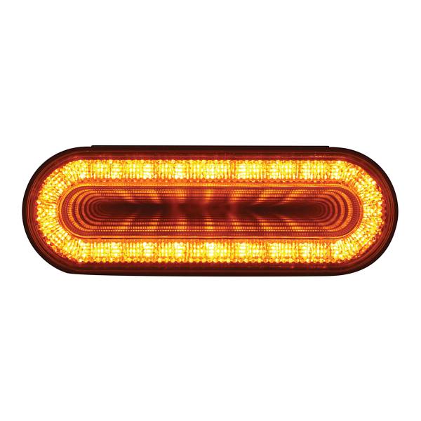 UNITED PACIFIC - UNITED PACIFIC - 36657 - LUZ DE ESPEJO OVALADA DE 24 LED DE 6" (SEÑAL DE GIRO) - LED ÁMBAR/LEENTE ÁMBAR