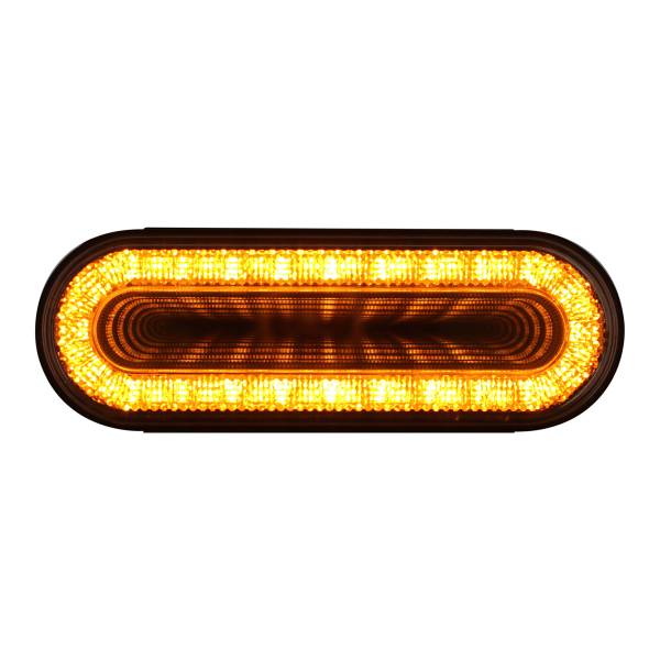UNITED PACIFIC - UNITED PACIFIC - 36665 - LUZ DE ESPEJO OVALADA DE 24 LED DE 6" (SEÑAL DE GIRO) - LED ÁMBAR/LENTE TRANSPARENTE