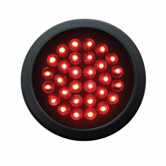 UNITED PACIFIC - UNITED PACIFIC - 36832BRK - KIT DE LUCES REDONDAS DE 30 LED DE 4" (PARADA, GIRO Y TRASERA) - LED ROJO/LENTE ROJA
