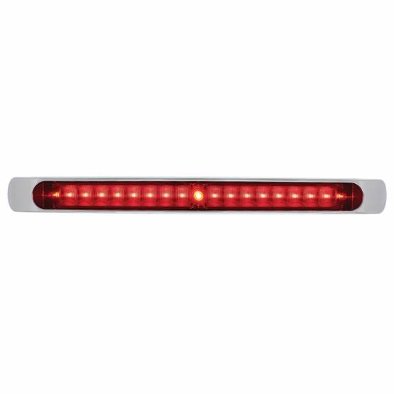 UNITED PACIFIC - UNITED PACIFIC - 36833 - BARRA DE LUCES DE 19 LED DE 17" CON BISEL (PARADA, GIRO Y COLA) - LED ROJO/LENTE ROJA
