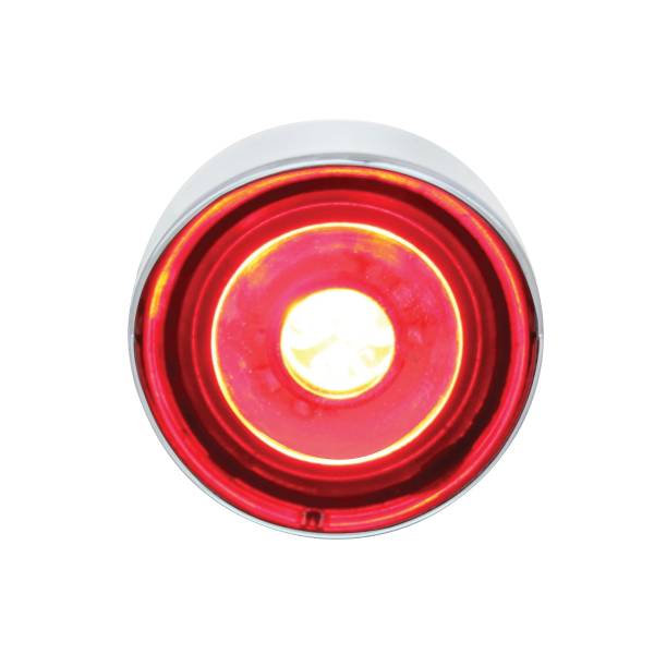 UNITED PACIFIC - UNITED PACIFIC - 36907 - 3 LUZ LED DE ALTA POTENCIA DE 1" (LIQUIDACIÓN/MARCADOR) CON VISERA - LED ROJO/LENTE TRANSPARENTE