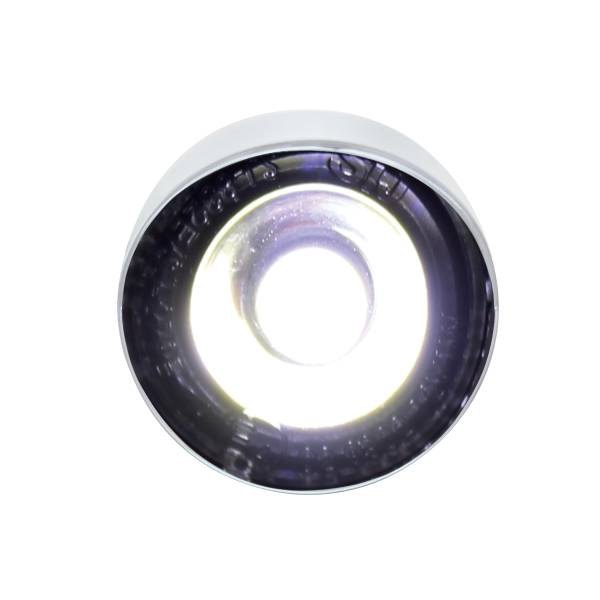 UNITED PACIFIC - UNITED PACIFIC - 36908 - 3 LUZ LED DE ALTA POTENCIA DE 1" (LIQUIDACIÓN/MARCADOR) CON VISERA - LED BLANCO/LENTE TRANSPARENTE