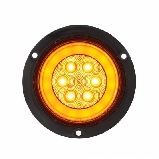 UNITED PACIFIC - UNITED PACIFIC - 36958 - GLOLIGHT DE MONTAJE EN BRIDA DE 21 LED DE 4" (SEÑAL DE GIRO) - LED ÁMBAR/LEENTE ÁMBAR