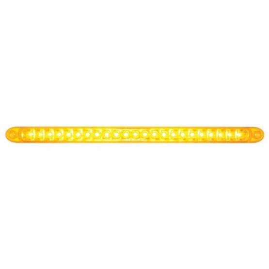 UNITED PACIFIC - UNITED PACIFIC - 37089B - 23 SMD LED 17-1/4" BARRA DE LUZ DE SEÑAL DE GIRO REFLECTOR SOLAMENTE - LED ÁMBAR/LEENTE ÁMBAR (A GRANEL)
