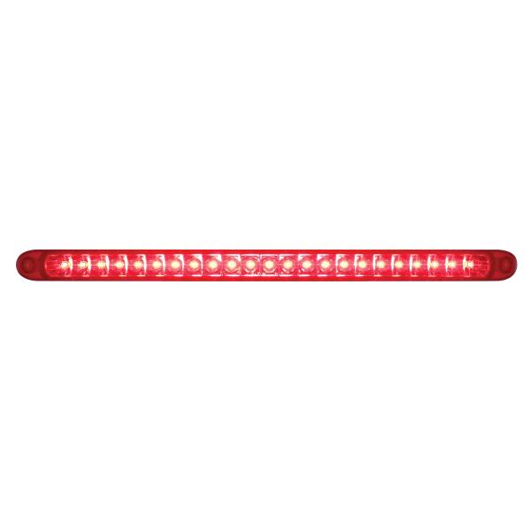 UNITED PACIFIC - UNITED PACIFIC - 37090 - BARRA DE LUCES REFLECTORAS LED DE 23 SMD DE 17-1/4" SOLAMENTE (PARADA, GIRO Y COLA) - LED ROJO/LENTE ROJA