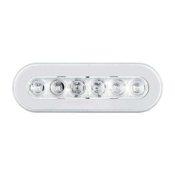 UNITED PACIFIC - UNITED PACIFIC - 37130 - GLOLIGHT OVALADA DE 22 LED DE 6" (PARADA, GIRO Y COLA) - LED ROJO/LENTE TRANSPARENTE