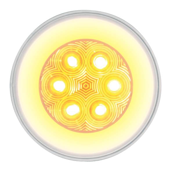UNITED PACIFIC - UNITED PACIFIC - 37135 - GLOLIGHT DE 21 LED DE 4" (SEÑAL DE GIRO) - LED ÁMBAR/LENTE TRANSPARENTE