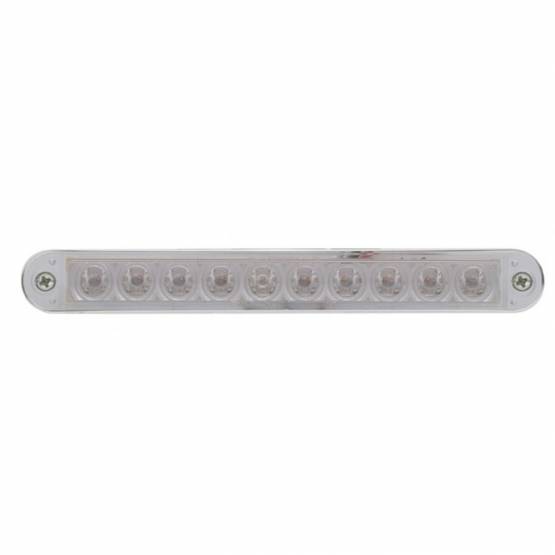 UNITED PACIFIC - UNITED PACIFIC - 37639 - BARRA DE LUCES DE SEÑAL DE GIRO DE 10 LED DE 6-1/2" CON BISEL - LED ÁMBAR/LEENTE TRANSPARENTE