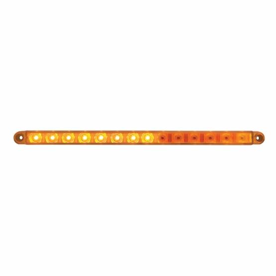 UNITED PACIFIC - UNITED PACIFIC - 37896B - BARRA DE LUCES SECUENCIAL DE 14 LED DE 12" SOLAMENTE - LED ÁMBAR/LENTE ÁMBAR (A GRANEL)
