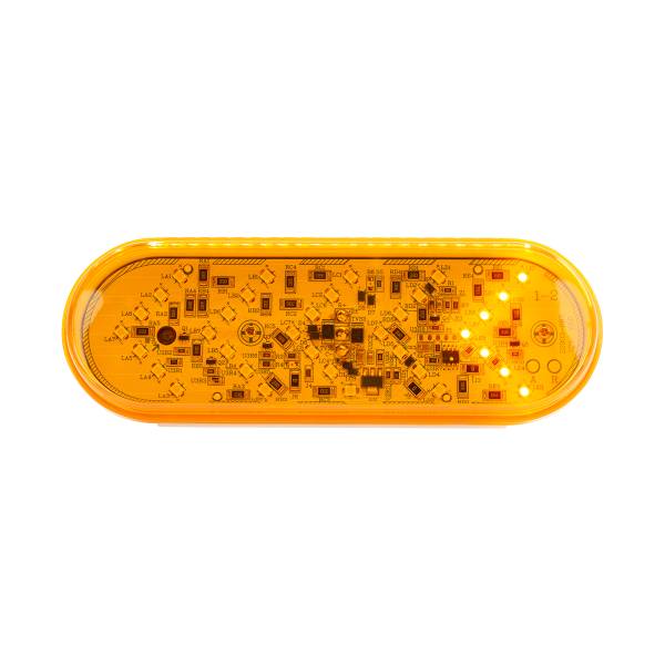 UNITED PACIFIC - UNITED PACIFIC - 38143 - LUZ DE SEÑAL DE GIRO SECUENCIAL OVALADA DE 35 LED DE 6" - LED ÁMBAR/LEENTE ÁMBAR