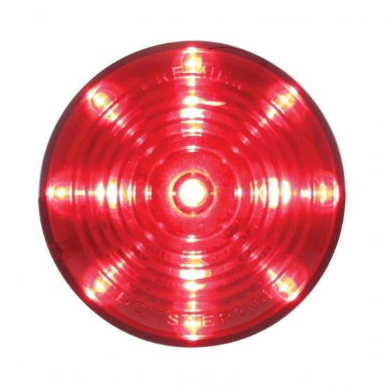 UNITED PACIFIC - UNITED PACIFIC - 38175 - LUZ ROADSTER REDONDA DE 13 LED DE 2-1/2" (LIQUIDACIÓN/MARCADOR) - LED ROJO/LENTE ROJA