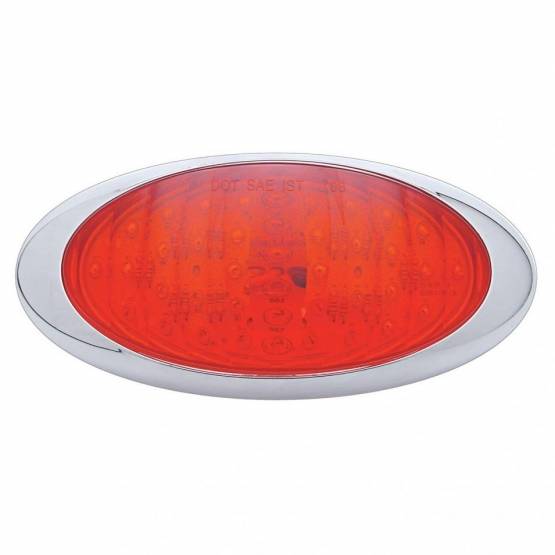 UNITED PACIFIC - UNITED PACIFIC - 38215 - LUZ PHANTOM III OVALADA DE 40 LED (PARADA, GIRO Y TRASERA) - LED ROJO/LENTE ROJA