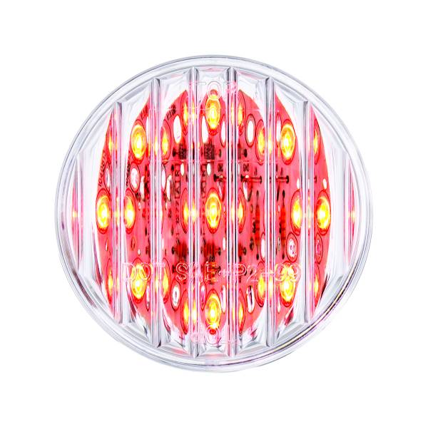 UNITED PACIFIC - UNITED PACIFIC - 38363 - LUZ REDONDA DE 9 LED DE 2" (LIQUIDACIÓN/MARCADOR) - LED ROJO/LENTE TRANSPARENTE