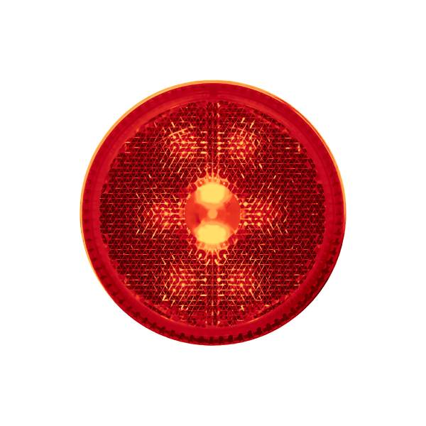UNITED PACIFIC - UNITED PACIFIC - 38456B - LUZ REFLECTORIZADORA REDONDA DE 8 LED DE 2-1/2" (LIQUIDACIÓN/MARCADOR) - LED ROJO/LENTE ROJA (A GRANEL)