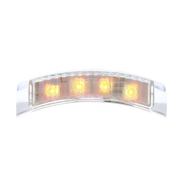 UNITED PACIFIC - UNITED PACIFIC - 38506 - LUZ DE SEÑAL DE GIRO DEL FARO DE 4 LED - LED ÁMBAR/LENTE TRANSPARENTE