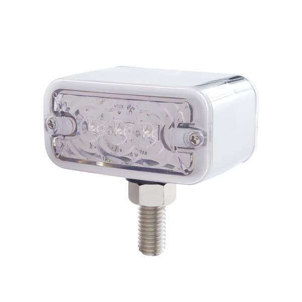 UNITED PACIFIC - UNITED PACIFIC - 38841 - LUZ DE DOBLE CARA DE 6 LED - MONTAJE EN T - LED ÁMBAR Y ROJO/LENTE TRANSPARENTE