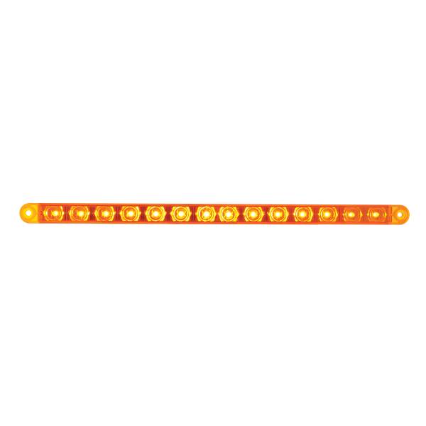 UNITED PACIFIC - UNITED PACIFIC - 38946 - BARRA DE LUCES DE SEÑAL DE GIRO DE 14 LED DE 12" - LED ÁMBAR/LEENTE ÁMBAR