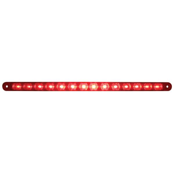 UNITED PACIFIC - UNITED PACIFIC - 38947 - BARRA DE LUCES DE 14 LED DE 12" (PARADA, GIRO Y TRASERA) - LED ROJO/LENTE ROJA
