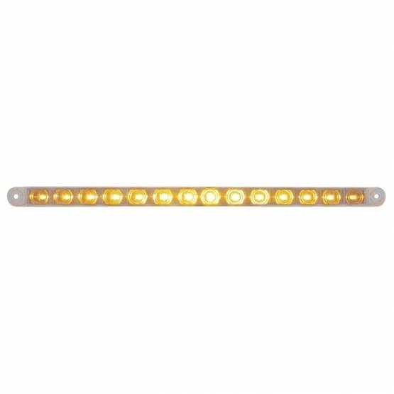 UNITED PACIFIC - UNITED PACIFIC - 38948 - BARRA DE LUCES DE SEÑAL DE GIRO DE 14 LED DE 12" - LED ÁMBAR/LENTE TRANSPARENTE