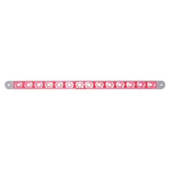 UNITED PACIFIC - UNITED PACIFIC - 38949 - BARRA DE LUCES DE 14 LED DE 12" (PARADA, GIRO Y TRASERA) - LED ROJO/LENTE TRANSPARENTE
