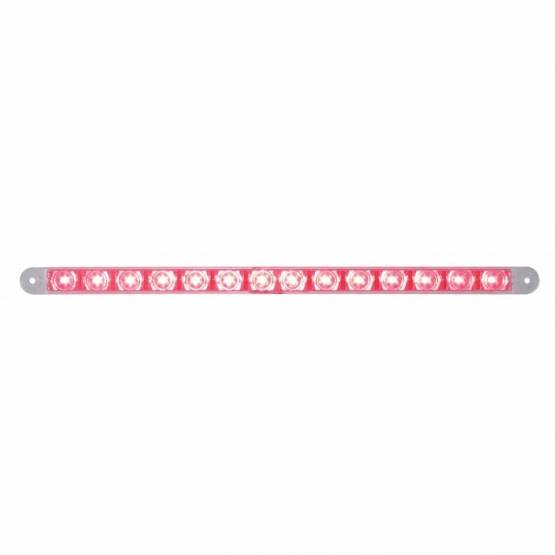 UNITED PACIFIC - UNITED PACIFIC - 38949B - BARRA DE LUCES DE 14 LED DE 12" (PARADA, GIRO Y TRASERA) - LED ROJO/LENTE TRANSPARENTE (A GRANEL)