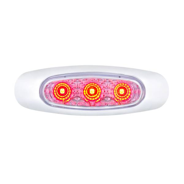 UNITED PACIFIC - UNITED PACIFIC - 39312 - LUZ REFLECTORA DE 5 LED (AUXILIAR/UTILIZACIÓN) CON LUZ DE FONDO LATERAL -LED ROJO/LENTE TRANSPARENTE (TARJETA)