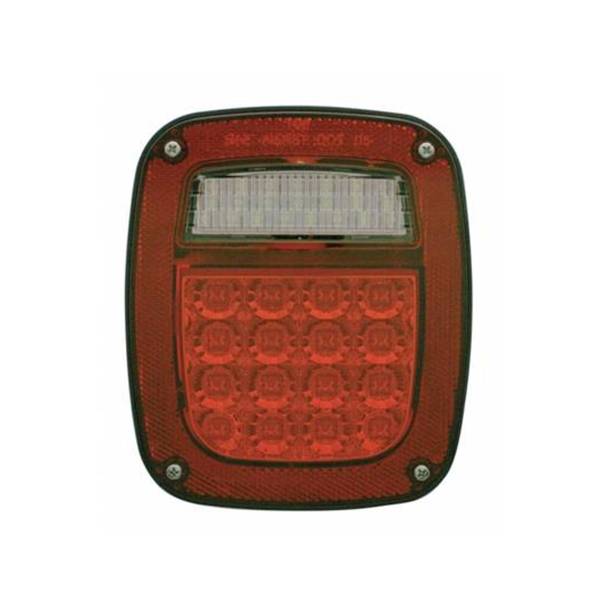 UNITED PACIFIC - UNITED PACIFIC - 39353B - PILOTO TRASERO COMBINADO UNIVERSAL REFLECTOR LED SIN LUZ DE MATRÍCULA (A GRANEL)