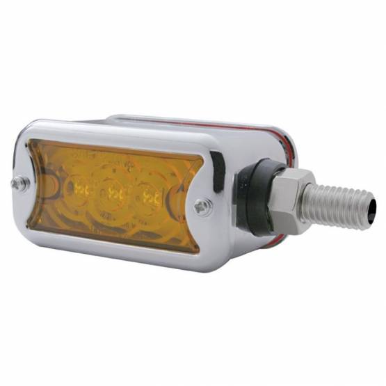 UNITED PACIFIC - UNITED PACIFIC - 39367 - LUZ DE DOBLE CARA DE 6 LED DE FUNCIÓN ÚNICA CON BISEL - MONTAJE HORIZONTAL - LED ÁMBAR Y ROJO/LENTE ÁMBAR Y ROJA
