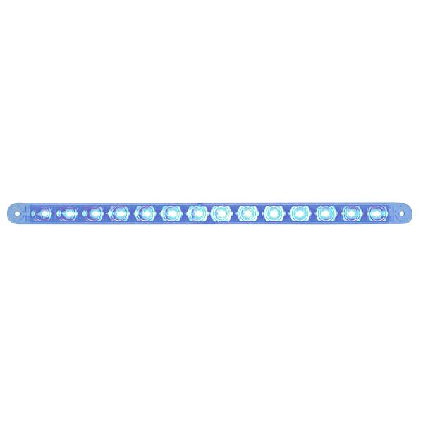 UNITED PACIFIC - UNITED PACIFIC - 39483B - TIRA DE LUCES AUXILIARES DE 14 LED DE 12" - LED AZUL/LENTE TRANSPARENTE (A GRANEL)