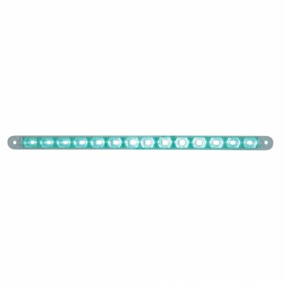 UNITED PACIFIC - UNITED PACIFIC - 39484B - TIRA DE LUCES AUXILIARES DE 14 LED DE 12" - LED VERDE/LENTE TRANSPARENTE (A GRANEL)
