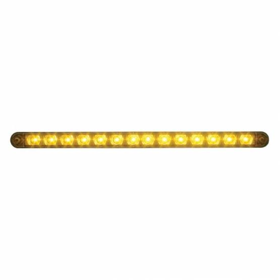 UNITED PACIFIC - UNITED PACIFIC - 39606 - BARRA DE LUCES DE SEÑAL DE GIRO DE 14 LED DE 12" CON BISEL - LED ÁMBAR/LEENTE ÁMBAR