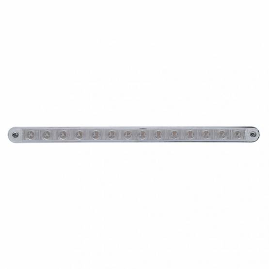 UNITED PACIFIC - UNITED PACIFIC - 39609 - BARRA DE LUCES DE 14 LED DE 12" CON BISEL (PARADA, GIRO Y COLA) - LED ROJO/LENTE TRANSPARENTE