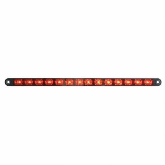 UNITED PACIFIC - UNITED PACIFIC - 39645B - TIRA DE LUCES AUXILIARES DE 14 LED DE 12" - LED ROJO/LEENTE CROMADA (A GRANEL)