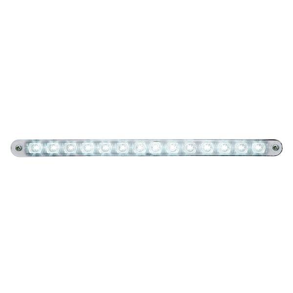 UNITED PACIFIC - UNITED PACIFIC - 39806 - TIRA DE LUCES AUXILIARES DE 14 LED DE 12" CON BISEL - LED BLANCO/LENTE TRANSPARENTE
