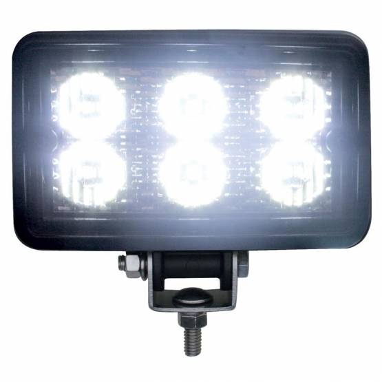UNITED PACIFIC - UNITED PACIFIC - 39901B - 6 LUZ DE TRABAJO RECTANGULAR LED DE ALTA POTENCIA DE 1 VATIO (A GRANEL)