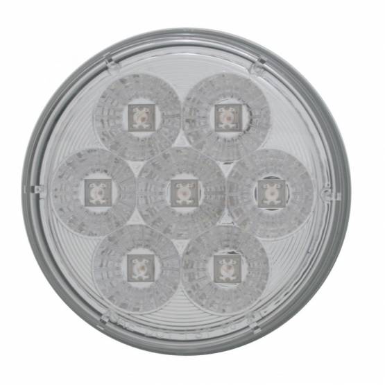 UNITED PACIFIC - UNITED PACIFIC - 39925B - LUZ REFLECTORA REDONDA DE 7 LED DE 4" (PARADA, GIRO Y TRASERA) - LED ROJA/LENTE TRANSPARENTE (A GRANEL)