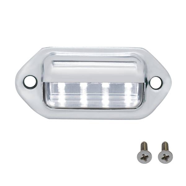 UNITED PACIFIC - UNITED PACIFIC - 39930B - 4 LUZ DE MATRÍCULA/LUZ DE SERVICIOS PÚBLICOS/LUZ DE MATRÍCULA CROMADA LED BLANCO (A GRANEL)