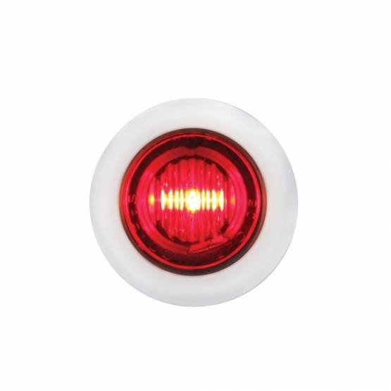 UNITED PACIFIC - UNITED PACIFIC - 39933 - MINI LUZ DE 3 LED DE 3/4" CON BISEL (LIQUIDACIÓN/MARCADOR) - LED ROJO/LENTE ROJA