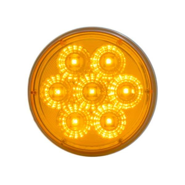 UNITED PACIFIC - UNITED PACIFIC - 39973 - LUZ DE SEÑAL DE GIRO REFLECTORA DE 7 LED DE 4" - LED ÁMBAR/LEENTE ÁMBAR