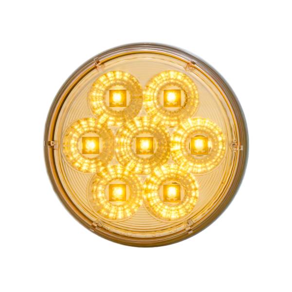 UNITED PACIFIC - UNITED PACIFIC - 39974 - LUZ DE SEÑAL DE GIRO REFLECTORA DE 7 LED DE 4" - LED ÁMBAR/LENTE TRANSPARENTE