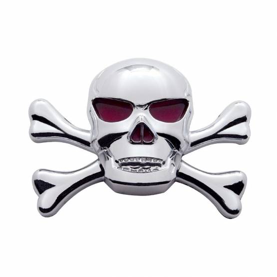 UNITED PACIFIC - UNITED PACIFIC - 50100 - ACENTO DE CALAVERA CROMADA CON HUESOS CRUZADOS