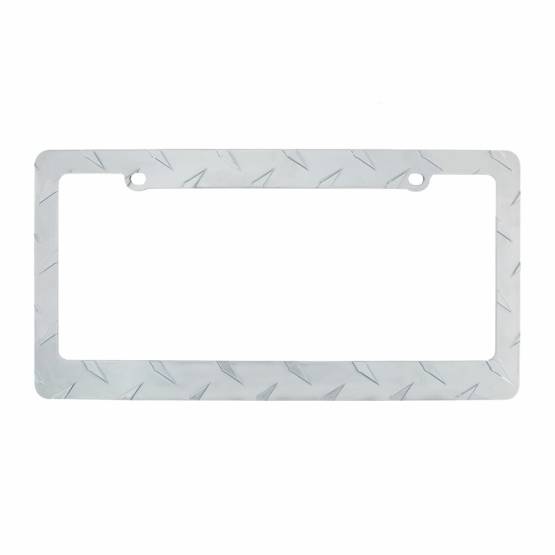 UNITED PACIFIC - UNITED PACIFIC - 50135 - MARCO DE MATRÍCULA DIAMOND PLATE - CROMADO
